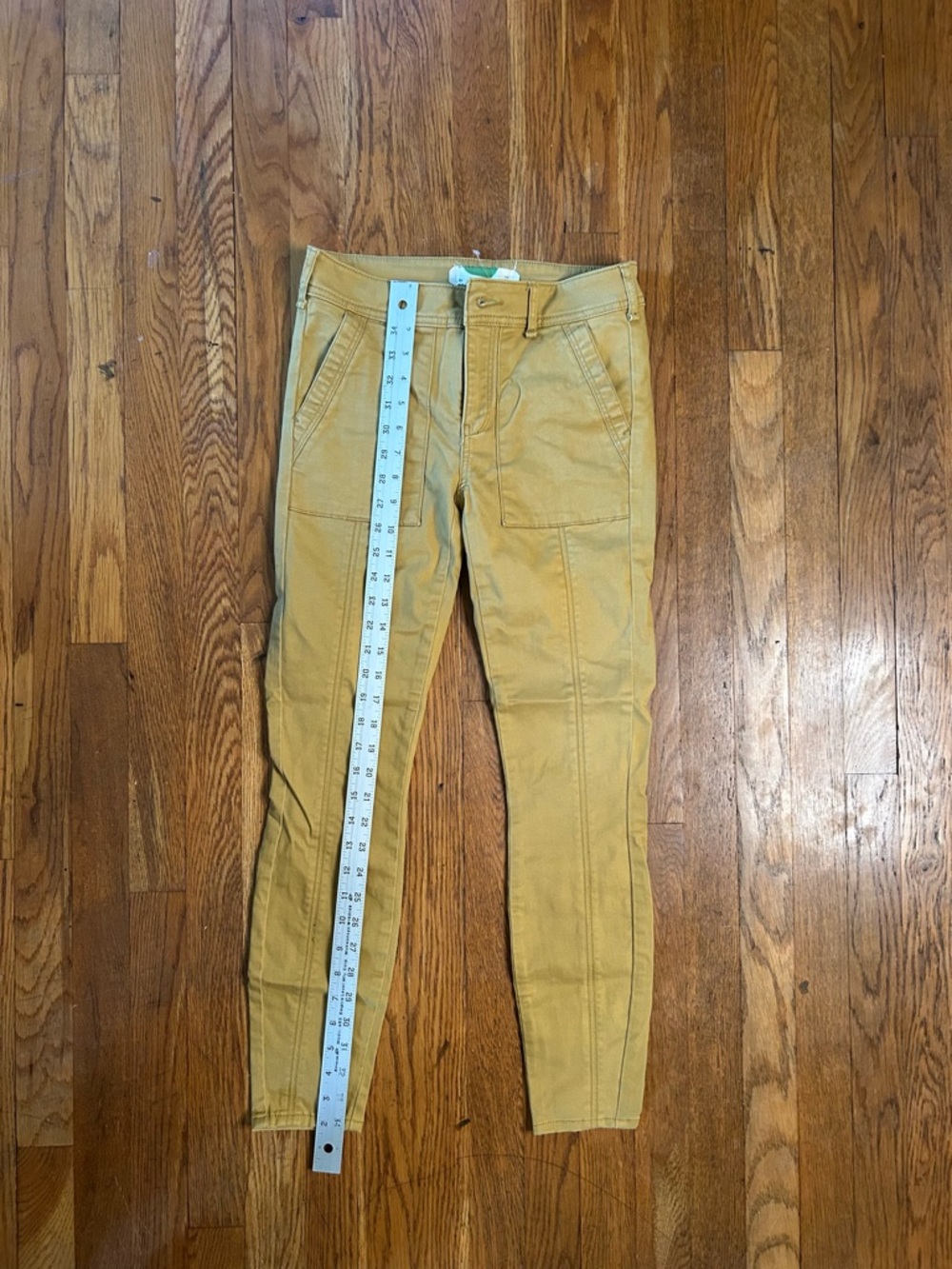 Anthropologie Mustard Utility Skinny Ankle Pants Size 25 - Picture 5 of 7